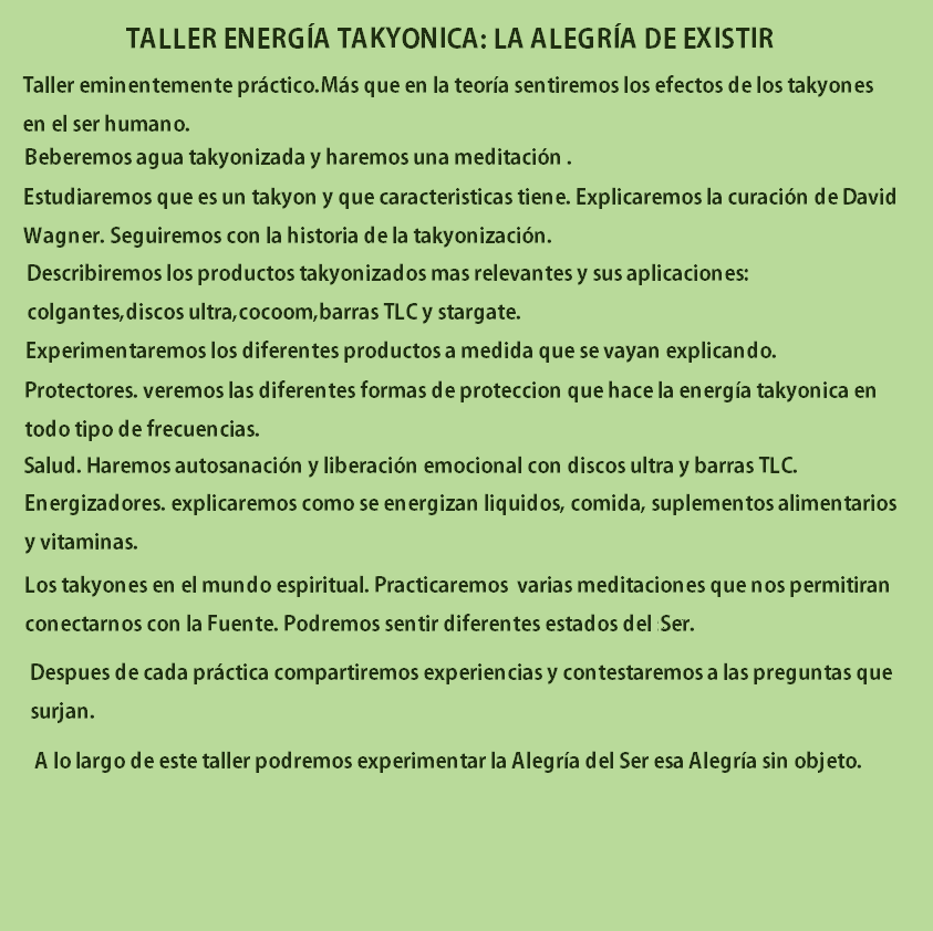 Jun 15 2019 ENERGÍA TAKYON: LA ALEGRÍA DE EXISTIR EN BARCELONA